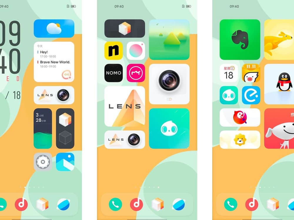 vivo origin os widgets