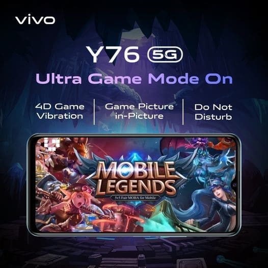 vivo Y76 5G for gaming